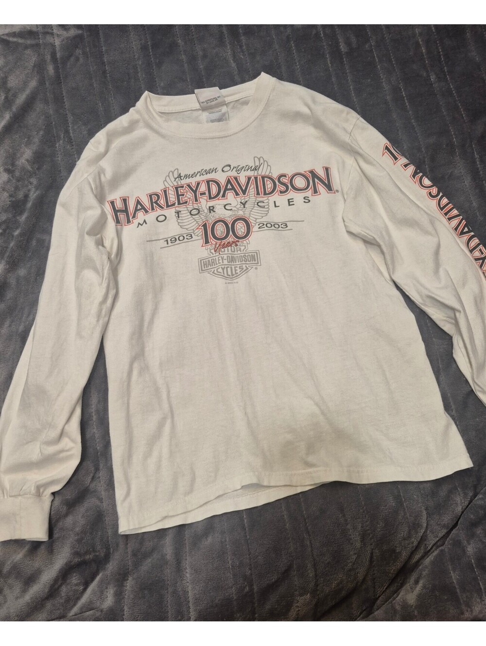 Vintage 2003 Harley Davidson 100th Anniversary Long Sleeve T